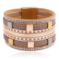 Deja Jewels Meerlaags Armband - Squares rose gold