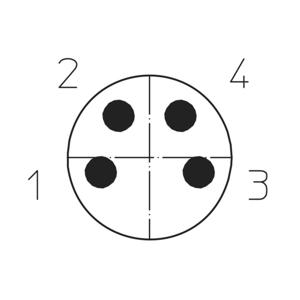 Lutronic 1055 Sensor/actuator connector, geassembleerd M8 Aantal polen: 4 Stekker, recht 5.00 m 1 stuk(s)