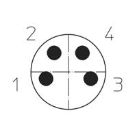Lutronic 1055 Sensor/actuator connector, geassembleerd M8 Aantal polen: 4 Stekker, recht 5.00 m 1 stuk(s) - thumbnail