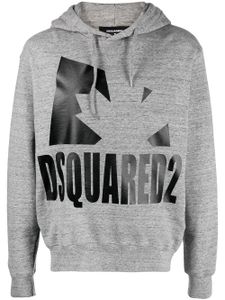 DSQUARED2 hoodie à logo imprimé - Gris