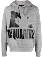 DSQUARED2 hoodie à logo imprimé - Gris