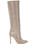 Paris Texas bottes Holly 115 mm à ornements en cristal - Tons neutres