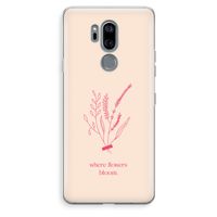 Where flowers bloom: LG G7 Thinq Transparant Hoesje