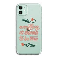 Optimistic flower girl: iPhone 11 Transparant Hoesje