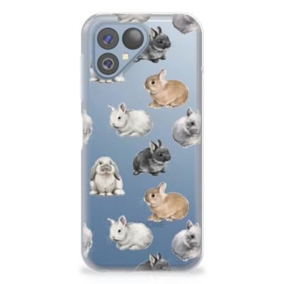 TPU Hoesje voor Fairphone 5 Konijntjes TPU Hoesje voor Fairphone 5 Konijntjes