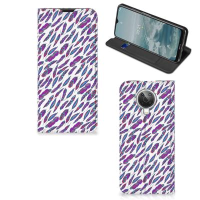 Nokia G10 | G20 | Hoesje met Magneet | Feathers Color Nokia G10 | G20 | Hoesje met Magneet | Feathers Color