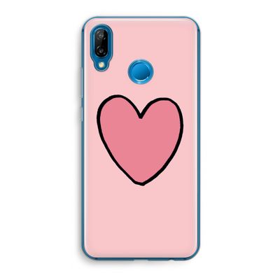 Hartje: Huawei P20 Lite Transparant Hoesje