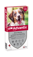 Advantix vlooien- en tekenpipet voor honden 250/1250 (10 tot 25 kg) 4 pipetten