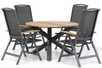 Lifestyle Rosello/Fabriano 120 cm dining tuinset 5-delig - thumbnail