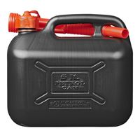 Jerrycan/benzinetank 5 liter zwart   - - thumbnail