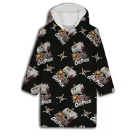 One Piece hoodie poncho zwart maat XS - L polyester