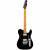 Fender American Ultra Luxe Telecaster HH FR Mystic Black MN elektrische gitaar met koffer