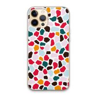Colored Giraffe: iPhone 13 Pro Max Transparant Hoesje