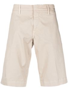 Fay bermuda en coton stretch à patch logo - Tons neutres