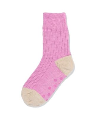 HEMA Kinderhuissokken Rib Fleece Roze (roze)