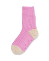HEMA Kinderhuissokken Rib Fleece Roze (roze)