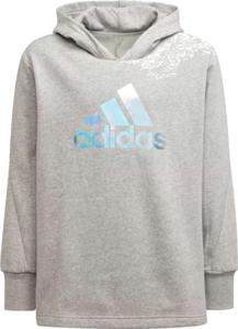 adidas Dance Metallic Hoodie Meisjes Grijs maat 164