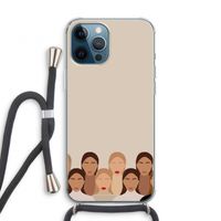 Girls girls girls: iPhone 12 Pro Transparant Hoesje met koord