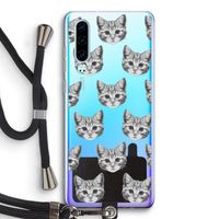 Kitten: Huawei P30 Transparant Hoesje met koord