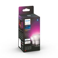 Philips Lighting Hue LED-lamp (2 stuks) 871951434008400 Energielabel: G (A - G) Hue White & Col. Amb. GU10 Doppelpack 2x350lm GU10 8.6 W Warmwit tot koudwit - thumbnail