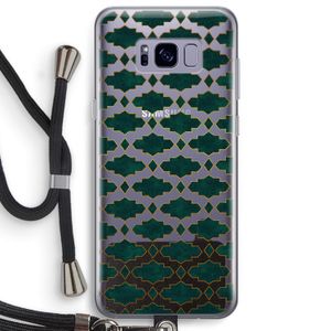 Moroccan tiles: Samsung Galaxy S8 Plus Transparant Hoesje met koord
