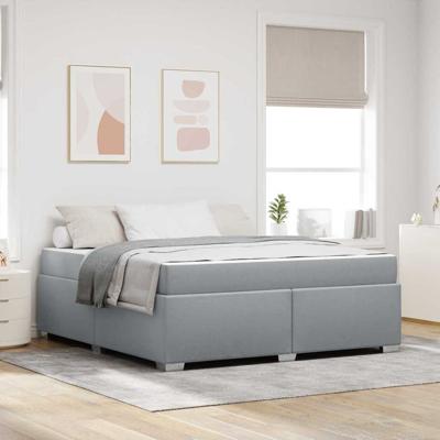 Bedframe Lichtgrijs 180 x 200 cm Stof