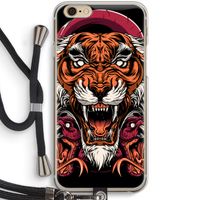 Tiger and Rattlesnakes: iPhone 6 / 6S Transparant Hoesje met koord
