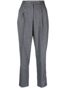 Emporio Armani pantalon fuselé à taille haute - Gris