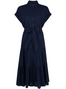 Lauren Ralph Lauren robe-chemise à manches courtes - Bleu