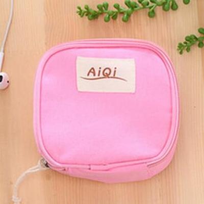AIQI multi-functionele natte herbruikbare tas menstruele pad sanitaire pads make-up tassen make-up tool organisator tas (Rose rood)