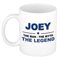 Joey cadeau mok - man myth legend - naam koffiemok - 300 ml - collega - vaderdag