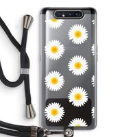 Margrietjes: Samsung Galaxy A80 Transparant Hoesje met koord