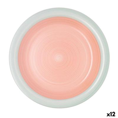 Eetbord Quid Kaleido Groen Koraal Keramisch Ø 27 cm (12 Stuks)
