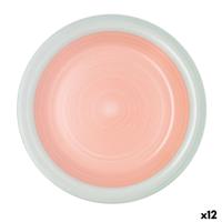 Eetbord Quid Kaleido Groen Koraal Keramisch Ø 27 cm (12 Stuks)