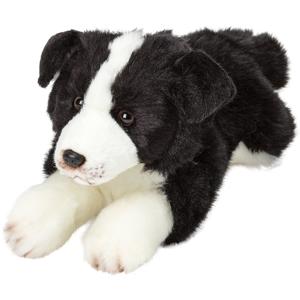 Pluche knuffel Border Collie hond - 30 cm - Knuffeldieren - Honden soorten