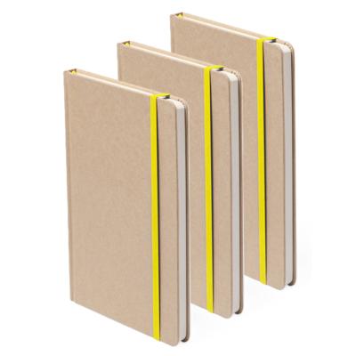 Notitieblok - Set van 3x stuks - luxe - met elastiek - notitieboekje - - A5 formaat - 100 bladzijdes Notitieblok - Set van 3x stuks - luxe - met elastiek - notitieboekje - - A5 formaat - 100 bladzijdes
