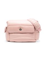 Moncler logo-patch padded changing bag - Rose