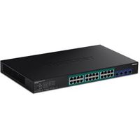 Trendnet TPE-30284 netwerk-switch Managed L2/L4 Gigabit Ethernet (10/100/1000) Power over Ethernet (PoE) 1U Zwart - thumbnail