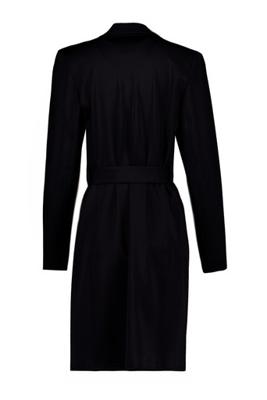 Bo shiny bonded dress - black - 13464