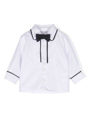 Patachou short bicolore à détail de nœud - Blanc