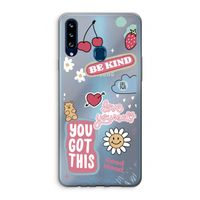 Positivity: Samsung Galaxy A20s Transparant Hoesje