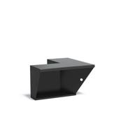 Keerwand aluminium binnenhoek 50x50x50cm. brede bovenrand Keerwand aluminium binnenhoek 50x50x50cm. brede bovenrand