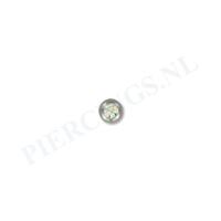 Balletje BCR 4 mm kristal