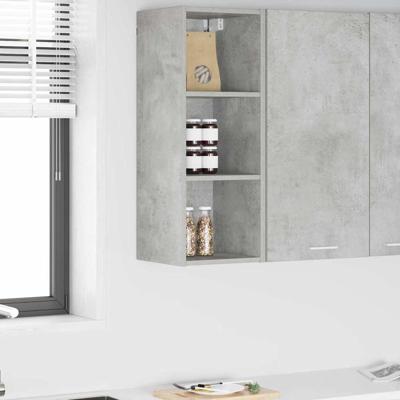 Hangkast Riga Beton Grijs 30 x 29,5 x 80 cm Bewerkt hout Hangkast Riga Beton Grijs 30 x 29,5 x 80 cm Bewerkt hout