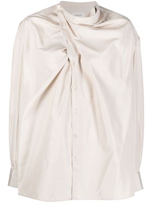 LEMAIRE chemise en soie à design drapé - Tons neutres