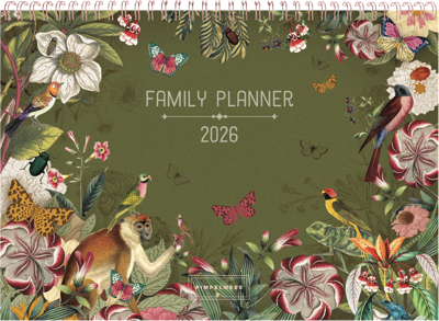 Pimpelmees family planner 2026 Botanica Monkey Olive