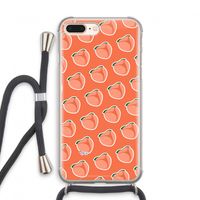 Just peachy: iPhone 7 PLUS Transparant Hoesje met koord