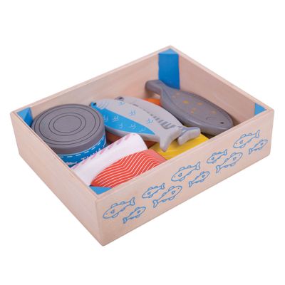 Bigjigs houten kistje met vis