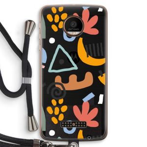 Abstract: Motorola Moto Z Force Transparant Hoesje met koord