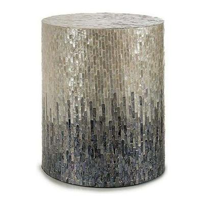 Kruk Gift Decor BIG-S3603675 Grijs Parelmoer spaanderplaat 40 x 45,5 x 40 cm